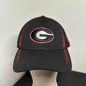 Georgia Bulldogs New Era Baseball Cap Hat Black Red Football Adjustable Unisex